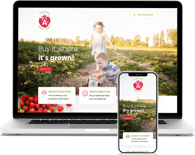 Family farm WordPress website design